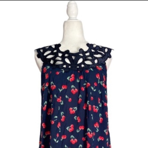 Ciclo Collective Italian Dress Luxury Statement Cherry print Kaftan Dress NWT - Picture 8 of 8